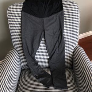 Maternity full panel gray leggings